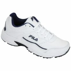 Wholesale 🥰 FILA Memory Sportland Trainer Men's Wide Training 👞 Shoes White ⌛