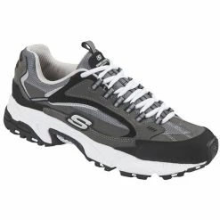 New 😍 Skechers Stamina Nuovo Men's Training 👞 Shoes Charcoal/Black 🔔