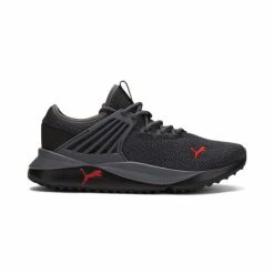 Best deal 🔔 Puma Pacer Future Knit Men's Running 👞 Shoes Gray/Red 🛒