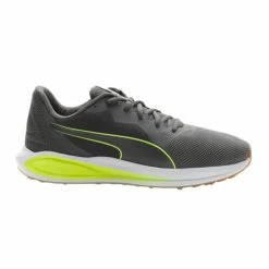 New 🧨 Puma Twitch Runner KM Men's Running 👞 Shoes Grey/Volt 🤩