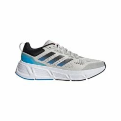 Coupon 🔔 Adidas Questar Men's Running 👞 Shoes Gray/Blue/Black 🎁
