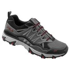 Buy 👏 FILA Evergrand AT Men's Wide Running 👞 Shoes Gray/Black/Red 💯