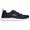 Cheapest ???? Skechers Track Moulton Men's Wide Running ???? Shoes Navy/Orange ????