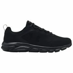 Hot Sale 😀 Under Armour Charged Assert 9 Men's Running 👞 Shoes Black/Black 🌟