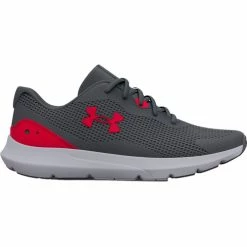 Wholesale 🧨 Under Armour Surge 3 Men's Running 👞 Shoes Gray/Red 🎁