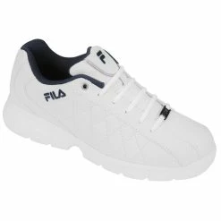 Hot Sale ⭐ FILA Fulcrum 3 Men's Lifestyle 👞 Shoes White/Navy ⌛