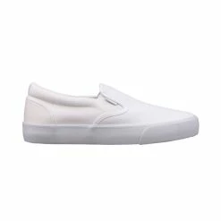 Budget 😍 Lugz Crown Slip-On Men's Skate 👞 Shoes White/White 👍