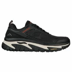 Outlet ✨ Skechers Arch Fit Road Walker - Recon Men's Walking 👞 Shoes Black/Red ✔️