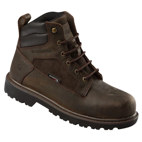 Brand new ???? Wolverine Roughneck 6" Steel Toe Men's Waterproof Work ???? Boots Dark Brown ✔️ 1 Brand new ???? Wolverine Roughneck 6" Steel Toe Men's Waterproof Work ???? Boots Dark Brown ✔️