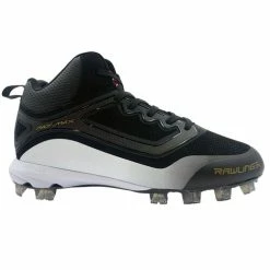 Brand new 👏 Rawlings Curve Mid Men's ⚾ Baseball Cleats Black Combo 💯
