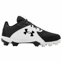 Flash Sale ⭐ Under Armour Men's Leadoff Mid RM ⚾ Baseball Cleats Black/White 😉