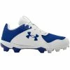 Cheapest 🌟 Under Armour Men's Leadoff Mid RM ⚾ Baseball Cleats Blue/White ❤️