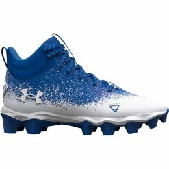Deals ⭐ Under Armour Spotlight Franchise RM Men's Football Cleats Blue/White ⭐