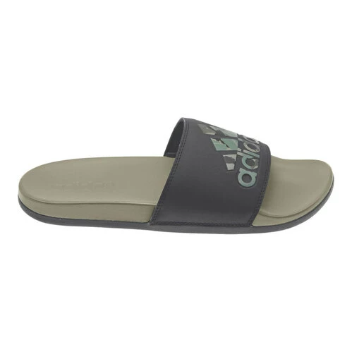 Deals ❤️ Adidas Adilette Comfort Men's Slide ???? Sandals Charcoal/Green ???? 1 Deals ❤️ Adidas Adilette Comfort Men's Slide ???? Sandals Charcoal/Green ????