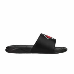 Discount 🔥 Champion Mega Slide Men's 🩴 Sandals Black/Red 🧨