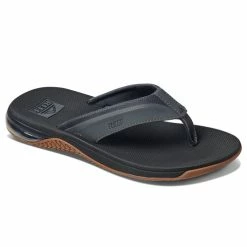 Wholesale 😍 Reef Anchor Men's Flip-Flop 🩴 Sandals Black 😀